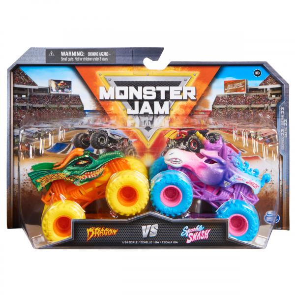 Veicolo Pressofuso - Spin Master - Monster Jam - 1:64 - Confezione Da 2 - Misto - 3 Anni E Oltre