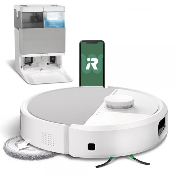 Irobot Roomba Plus 505 Combo + Autowash - Base Multifunzione - Lava E Asciuga Con Aria Calda Delle Salviette - Precisionvision ia