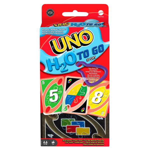 Mattel Games - Uno H20 To Go - Uno Sport Card Game - Family Card Game - Dai 7 Anni In Su - P1703 - Mattel Uno Card Games
