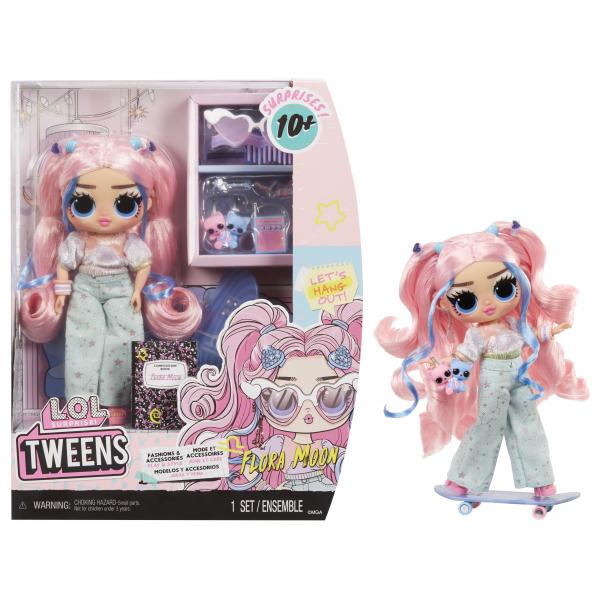 Lol Surprise Tweens - Bambola Fashion Articolata Da 24 Cm - Flora Moon - 2 Abiti E Diversi Accessori - Da 4 Anni