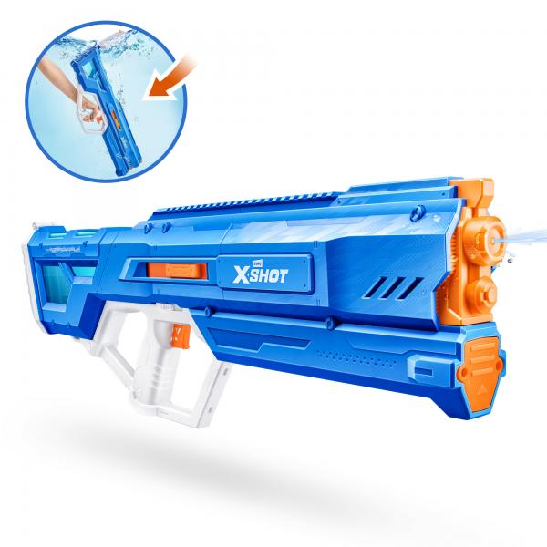 Pistola Ad Acqua Motorizzata - Zuru - X-Shot Mega Pulse - Riempimento Rapido - Batteria Ricaricabile - Gittata 9 M - Serbatoio 1,1 L