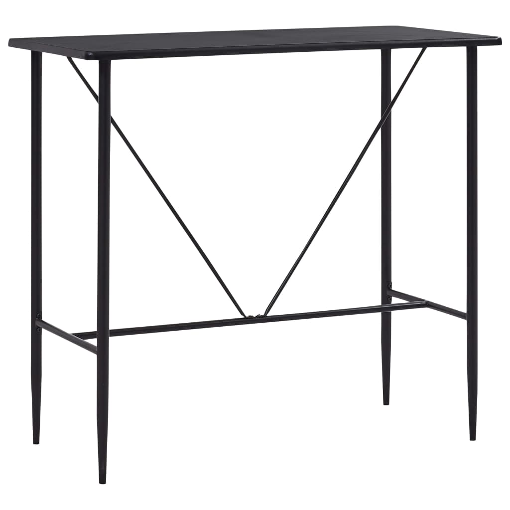 Set Da Bar 5 Pz In Tessuto Nero