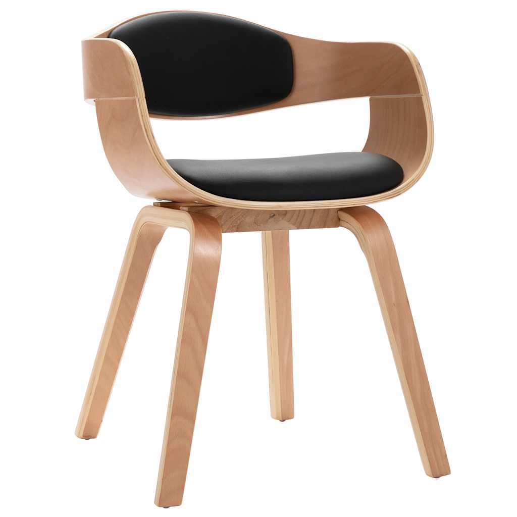 Sedie Da Pranzo 6 Pz In Legno Piegato E Similpelle - Image 3