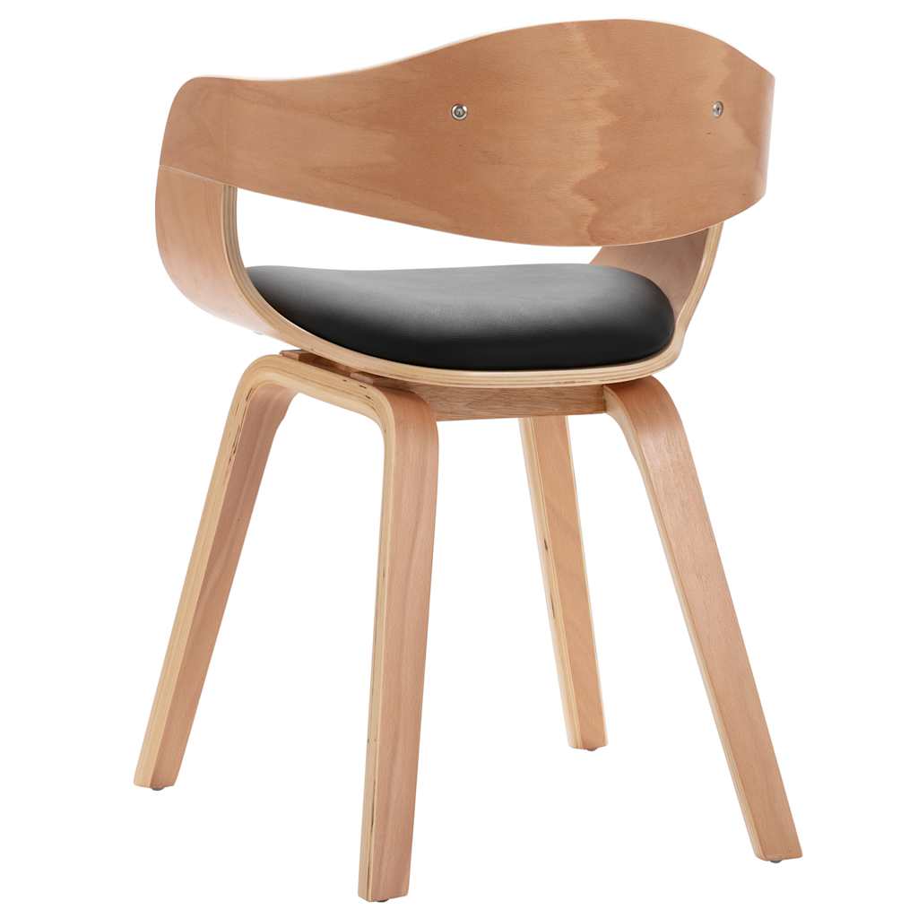 Sedie Da Pranzo 6 Pz In Legno Piegato E Similpelle - Image 5