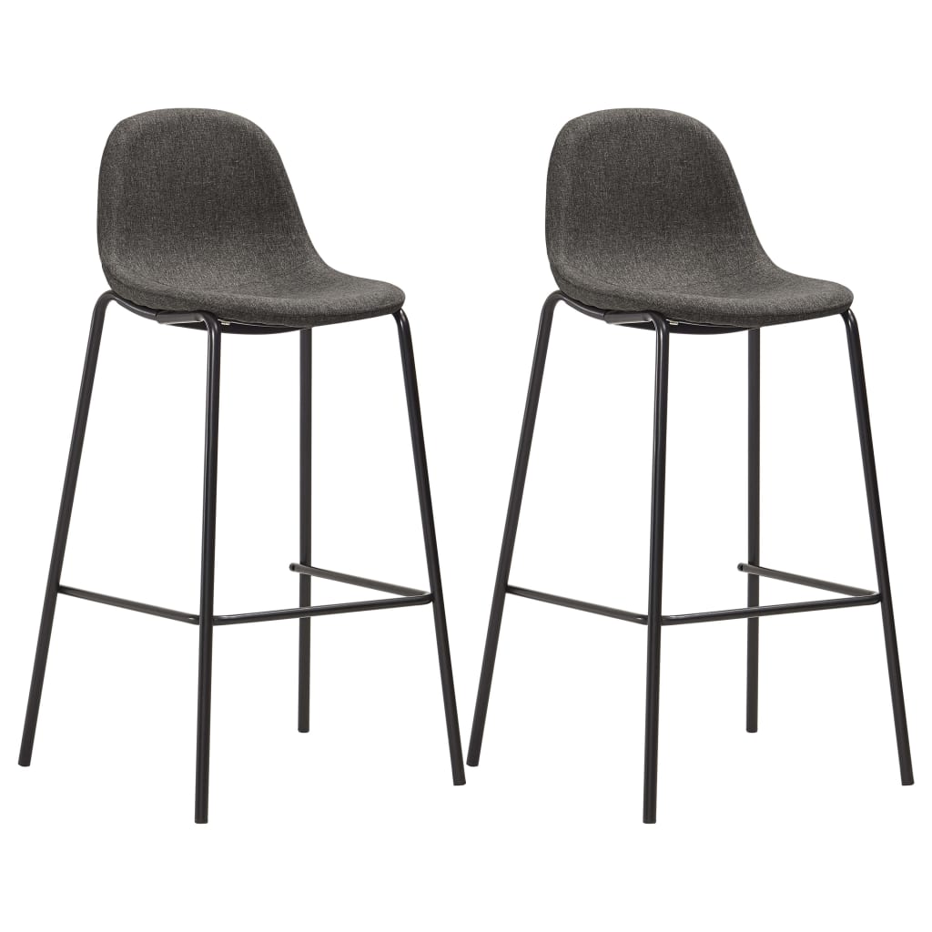 Set Da Bar 3 Pz In Tessuto Grigio Scuro
