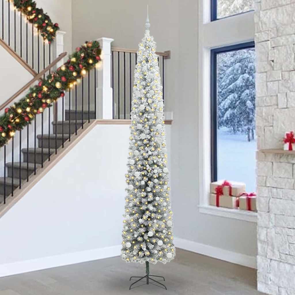 Albero Di Natale Artificiale Con 300 Led Verde 300 cm