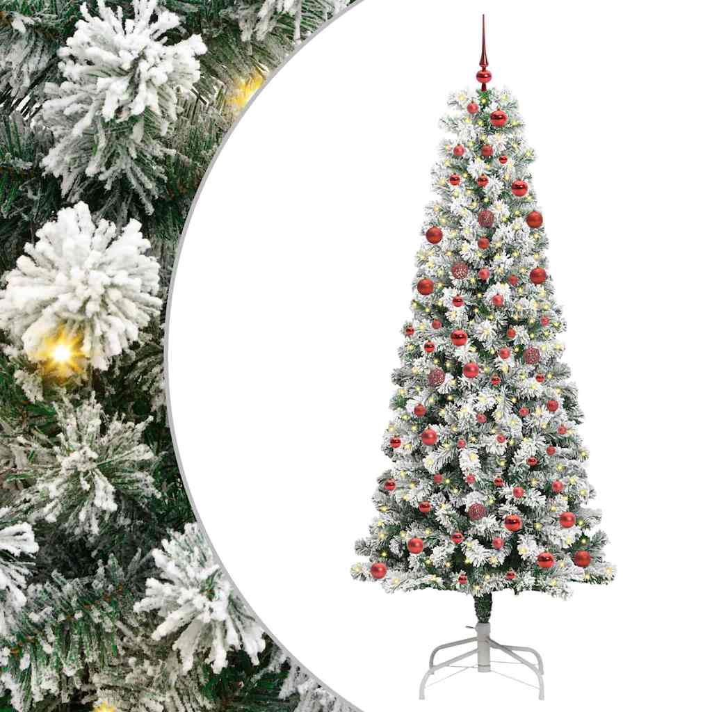 Albero Di Natale Artificiale Con Rami Pieghevoli 210 cm