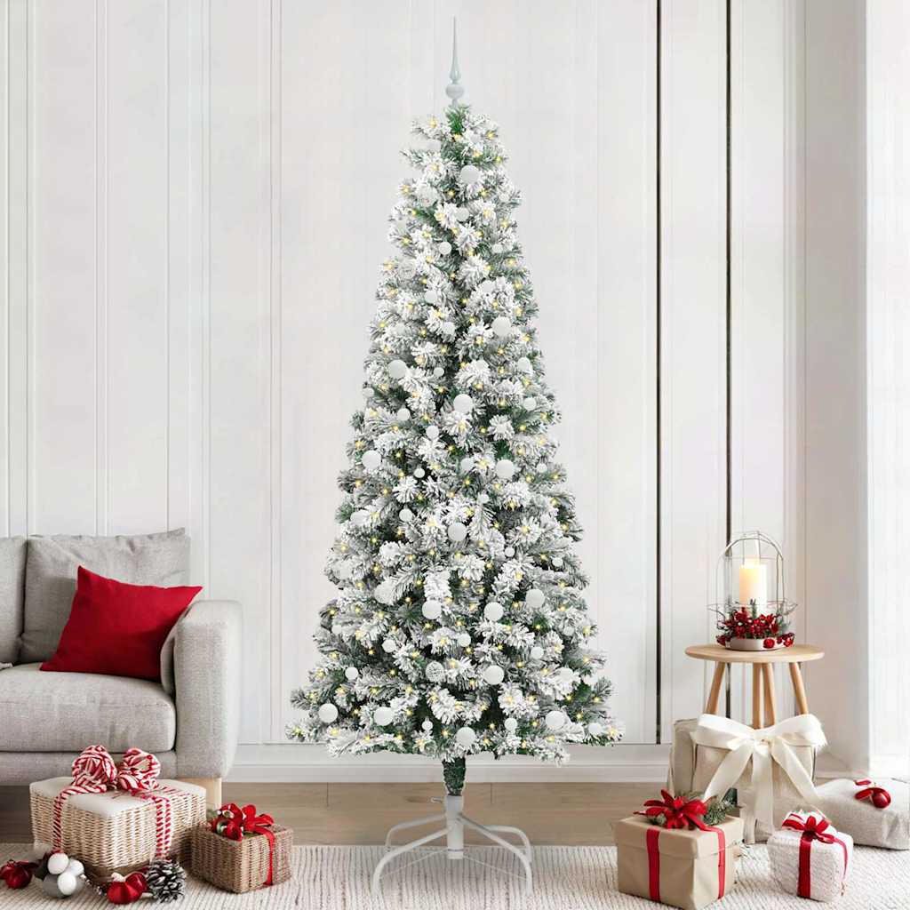 Albero Di Natale Artificiale Con Rami Pieghevoli 240 cm
