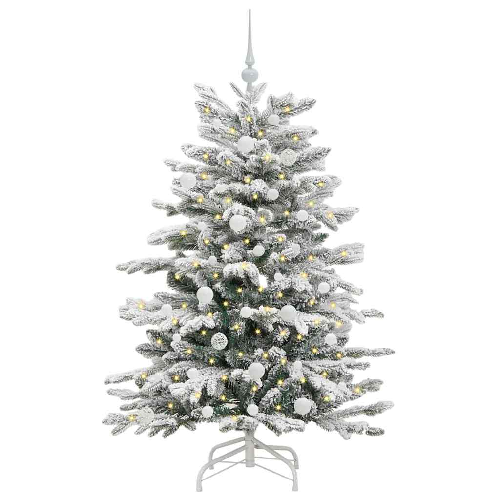 Albero Di Natale Artificiale Con Rami Pieghevoli Bianco 150 cm - Image 3