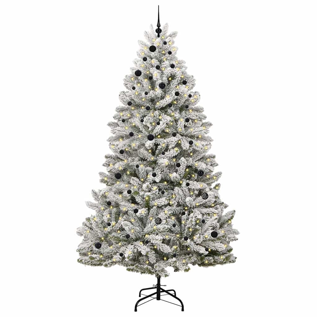 Albero Di Natale Artificiale Con 300 Led Verde E Bianco 270 cm - Image 3