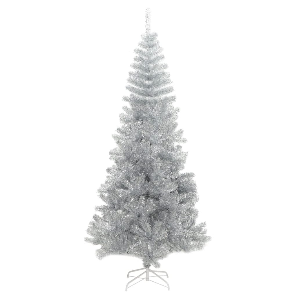 Albero Di Natale Artificiale Con Supporto Argento 180 Cm Pet