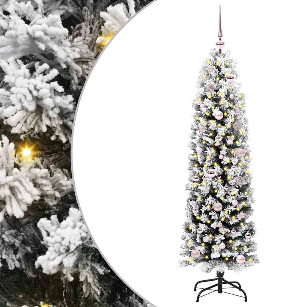 Albero Di Natale Artificiale Con 150 Led Verde 150 cm