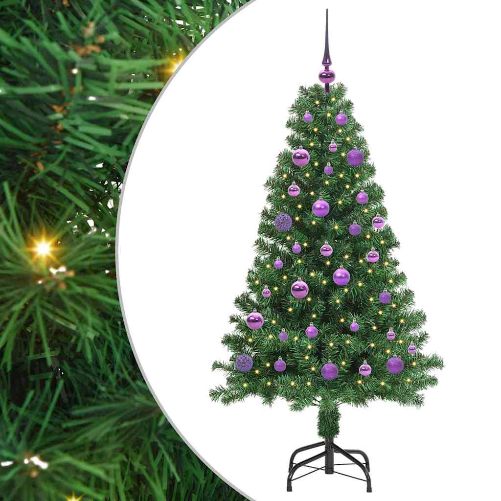 Albero Di Natale Artificiale Con 150 Led Verde 150 cm - Image 2