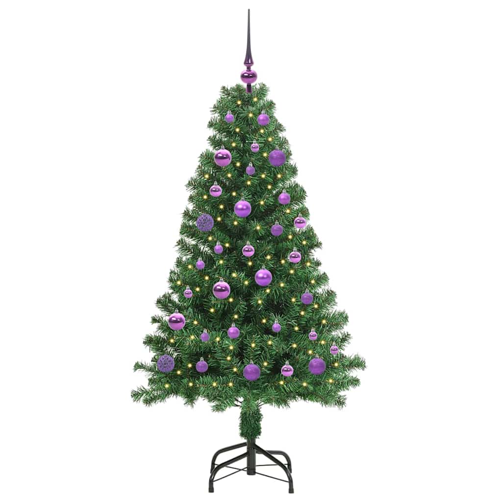 Albero Di Natale Artificiale Con 150 Led Verde 150 cm - Image 3