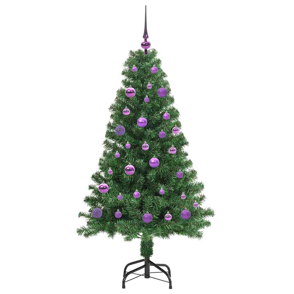 Albero Di Natale Artificiale Con 150 Led Verde 150 cm - Image 4