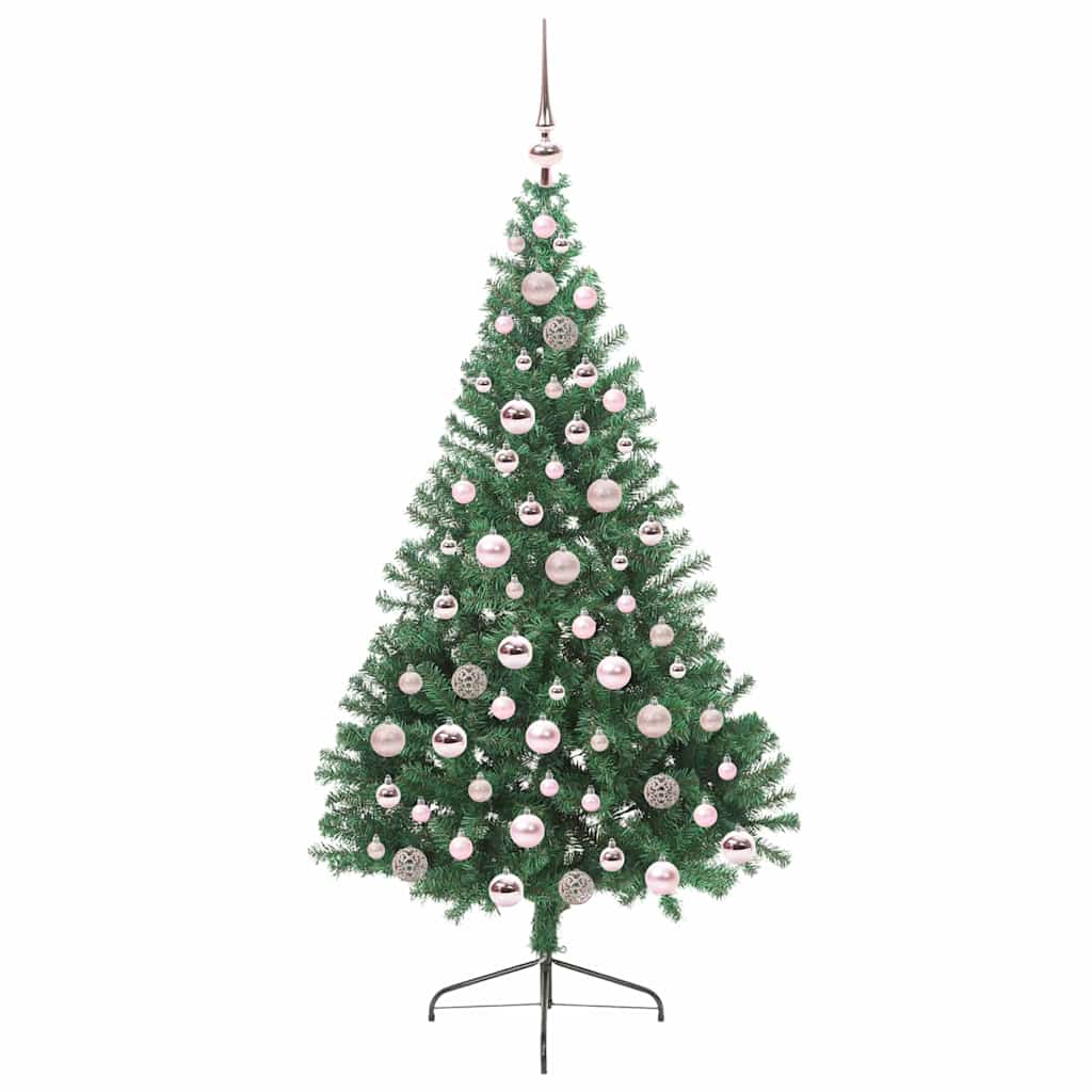 Albero Di Natale Artificiale Con Luci Integrate Verde 180 cm - Image 4