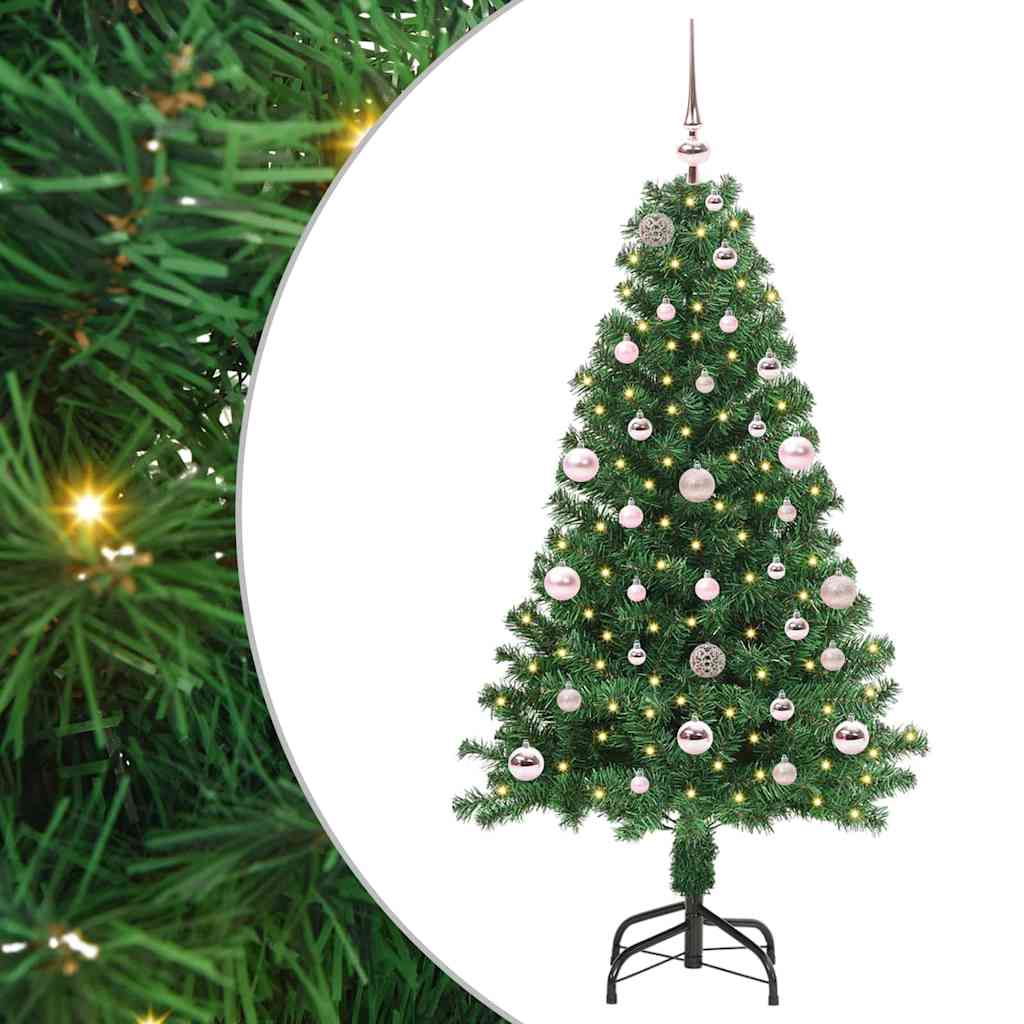 Albero Di Natale Artificiale Con 150 Led Verde 150 cm