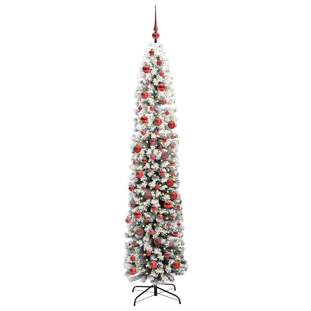 Albero Di Natale Artificiale Con 300 Led Verde 180 cm - Image 2