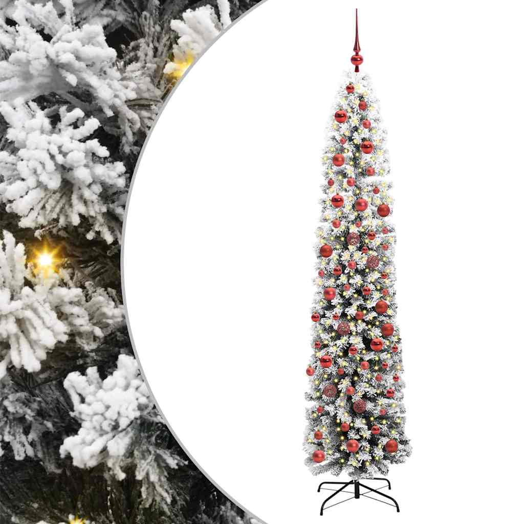 Albero Di Natale Artificiale Con 300 Led Verde 180 cm