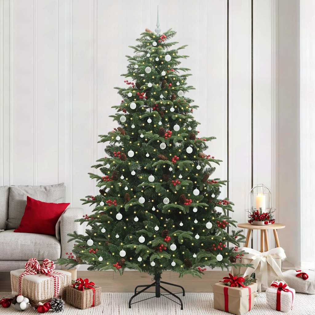 Albero Di Natale Artificiale Con 300 Led Verde 240 cm