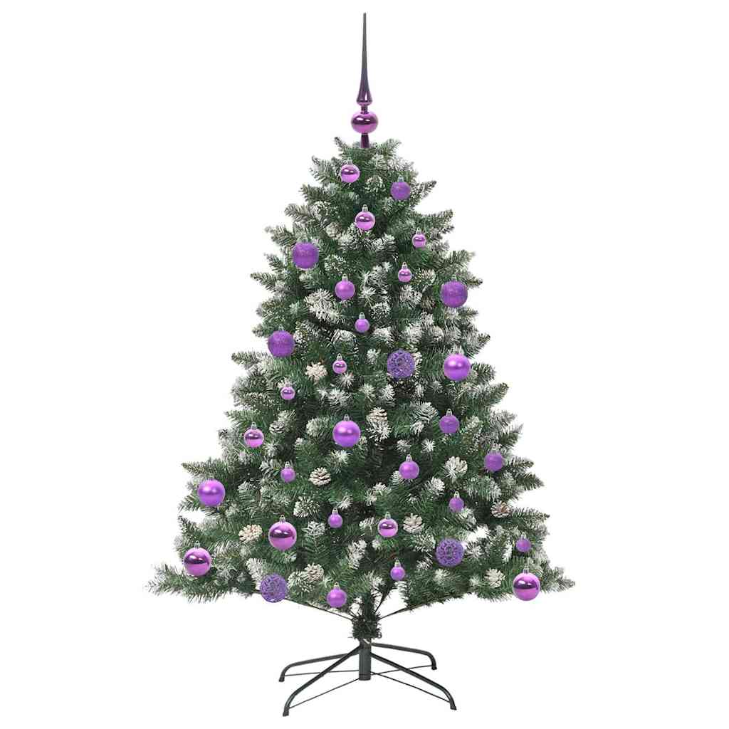 Albero Di Natale Artificiale Con 150 Led Verde 120 cm - Image 4