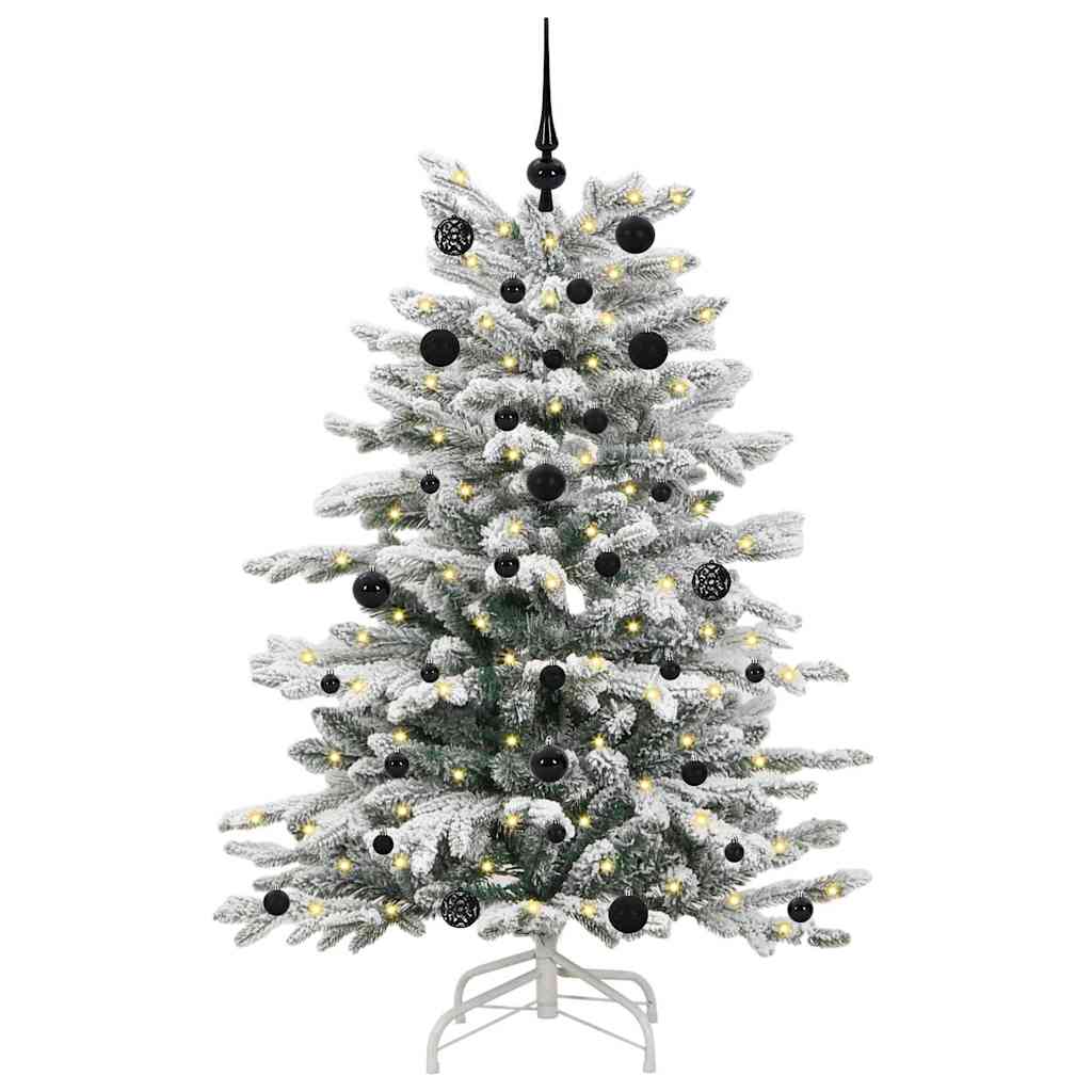 Albero Di Natale Artificiale Con Rami Pieghevoli Bianco 150 cm - Image 3