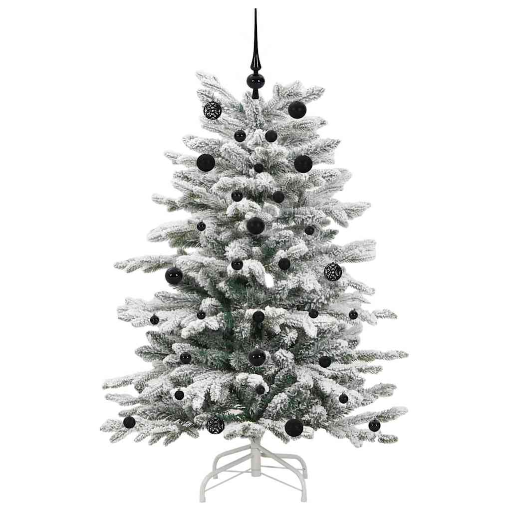 Albero Di Natale Artificiale Con Rami Pieghevoli Bianco 150 cm - Image 4