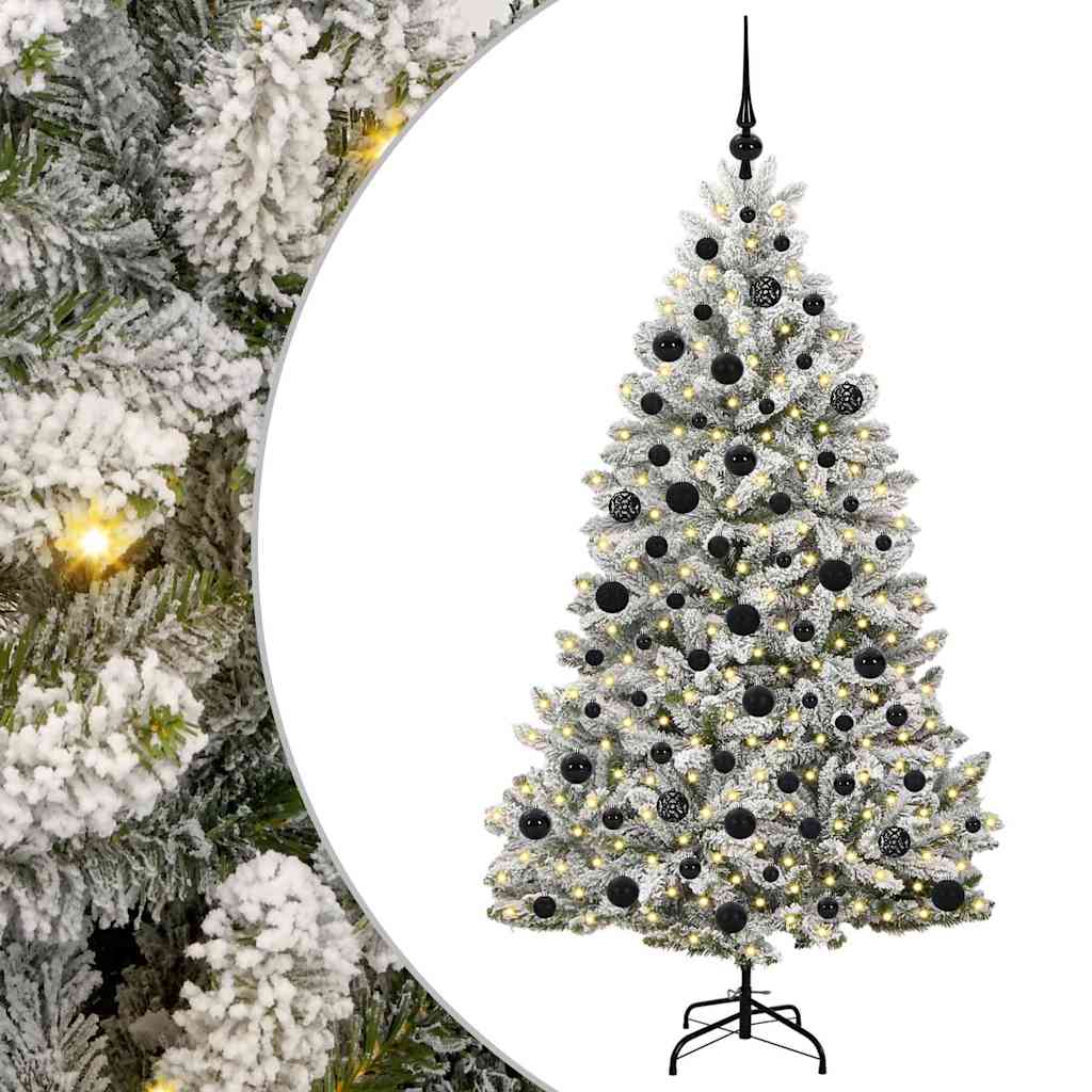 Albero Di Natale Artificiale Con 300 Led Verde E Bianco 180 cm - Image 2