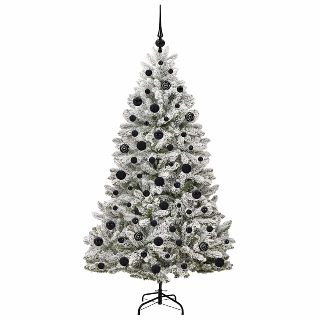 Albero Di Natale Artificiale Con 300 Led Verde E Bianco 180 cm - Image 4