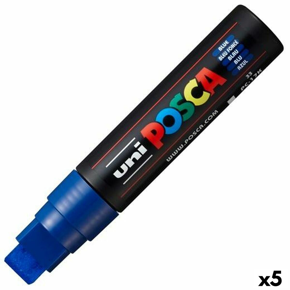 Pennarello Posca PC-17k Azzurro (5 Unità)