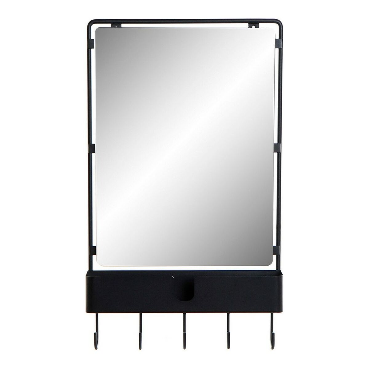 Appendiabiti Da Parete Dkd Home Decor Nero Metallo Loft 40 X 9 X 72 Cm (1 Unità )