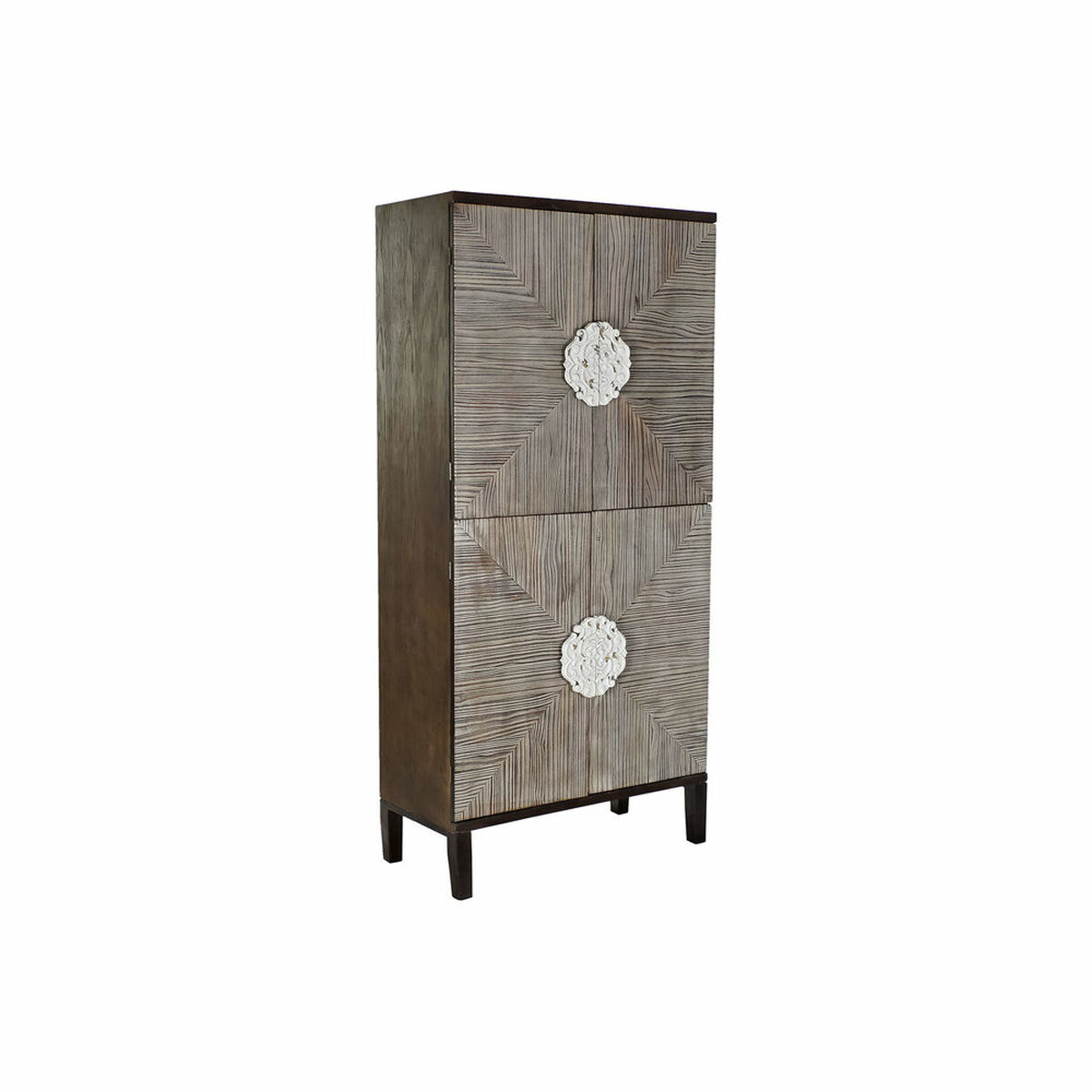 Armadio Dkd Home Decor MB-179372 Marrone Scuro Marrone Chiaro Abete Legno Mdf 86 X 41 X 181 cm