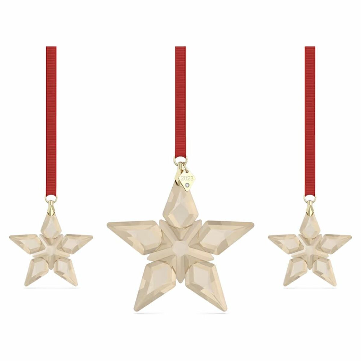 Stella Di Natale Swarovski 5649780 Grigio Resina 10 cm
