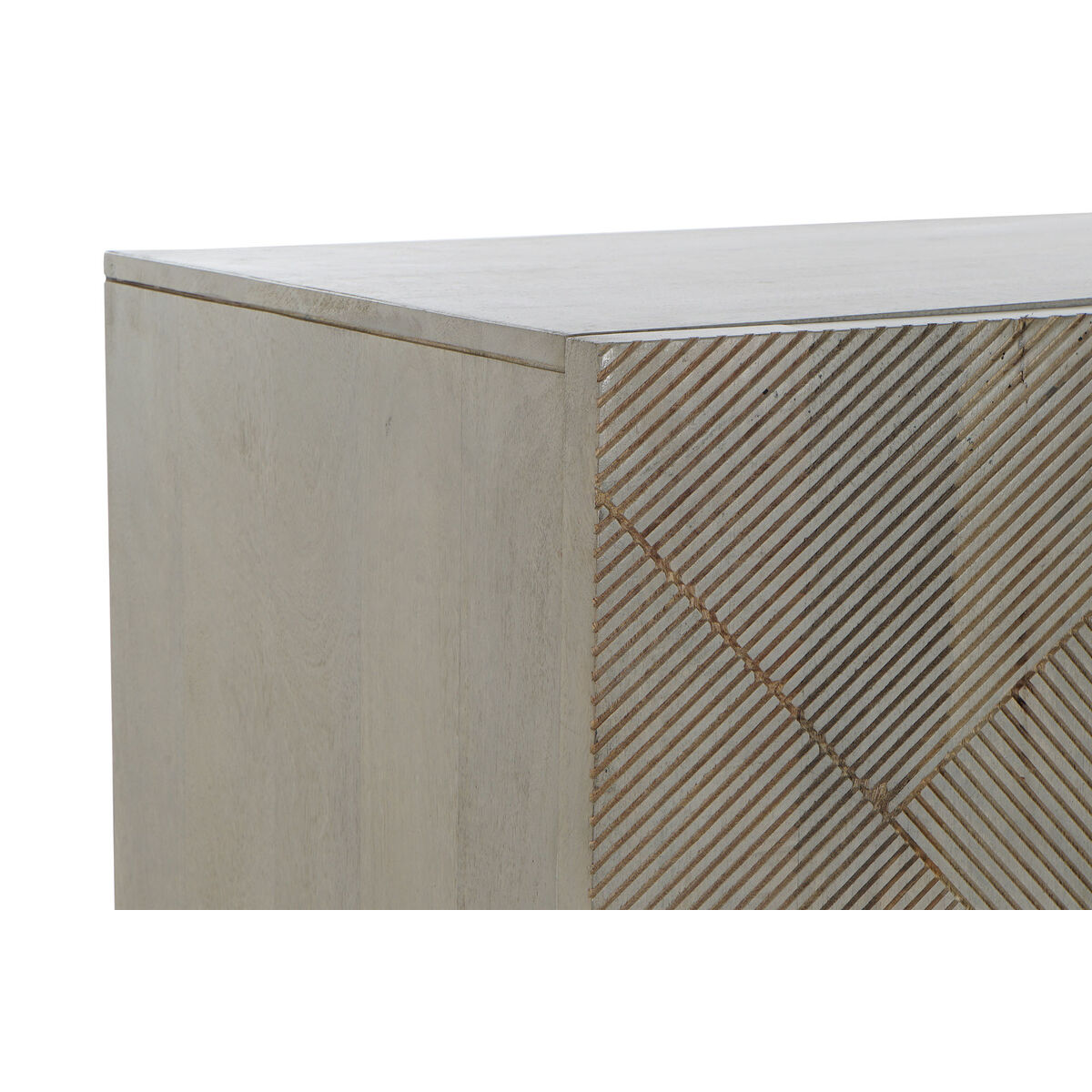 Credenza Dkd Home Decor Grigio Dorato Metallo Legno Di Mango 160 X 45 X 75 cm - Image 3