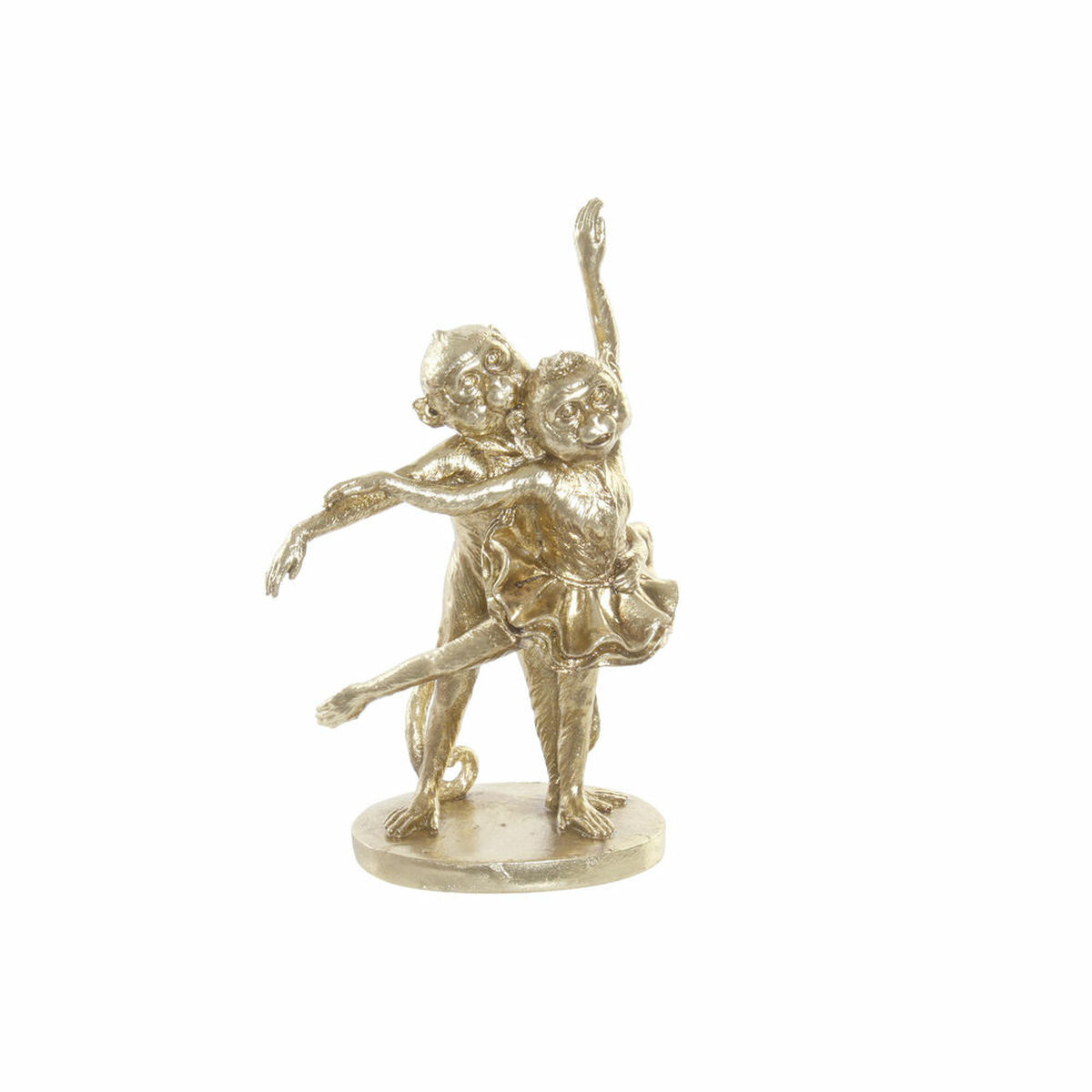 Statua Decorativa Dkd Home Decor FZ-95015 Dorato Coloniale Scimmia Scimmie 18,5 X 11,2 X 29,5 cm