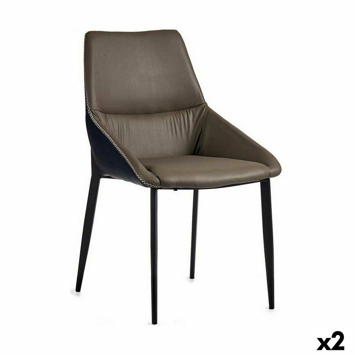 Poltrona Gift Decor Azzurro Grigio 50 X 87 X 61 Cm Intrecciato (2 Unità)