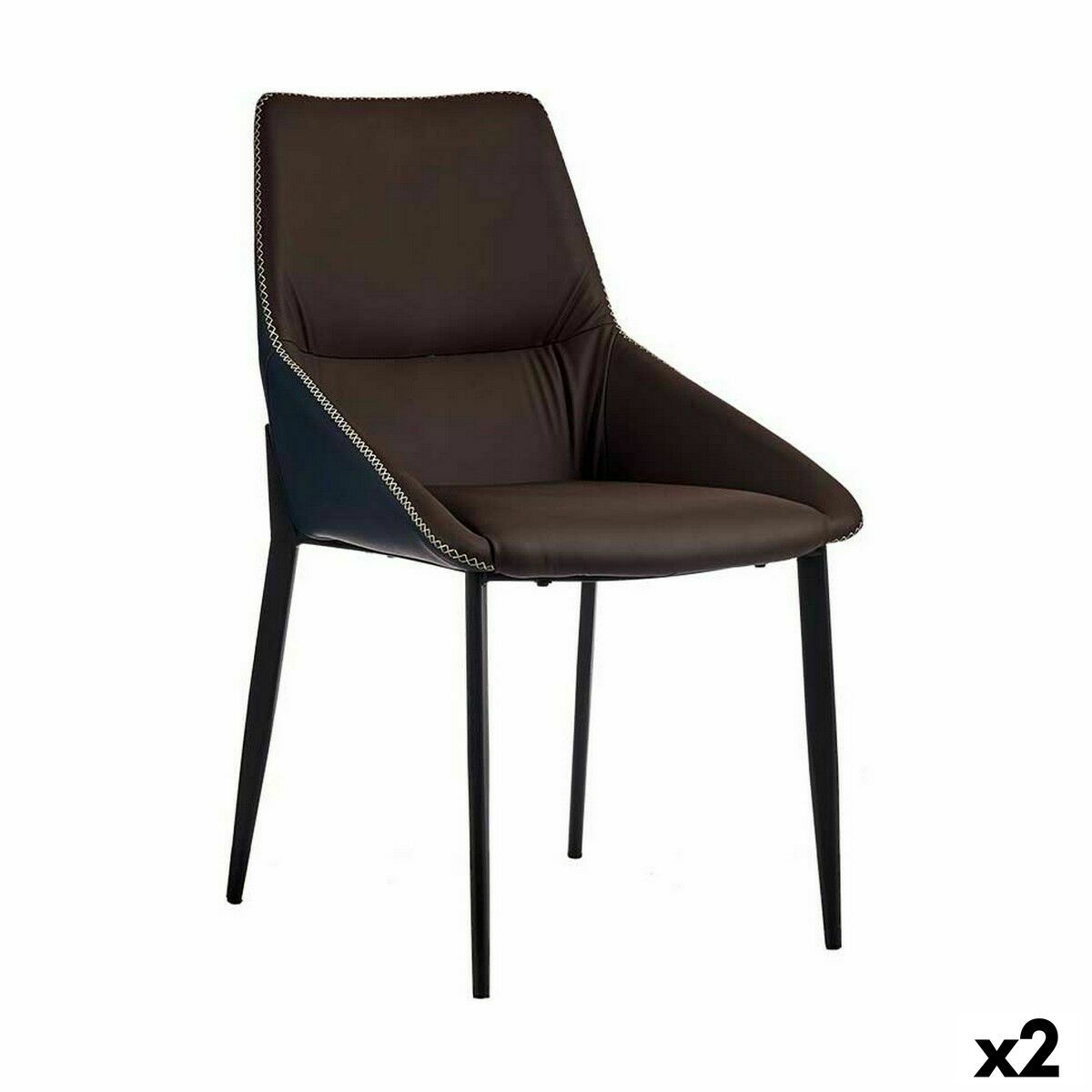 Poltrona Gift Decor Azzurro Marrone 50 X 87 X 61 Cm Intrecciato (2 Unità)