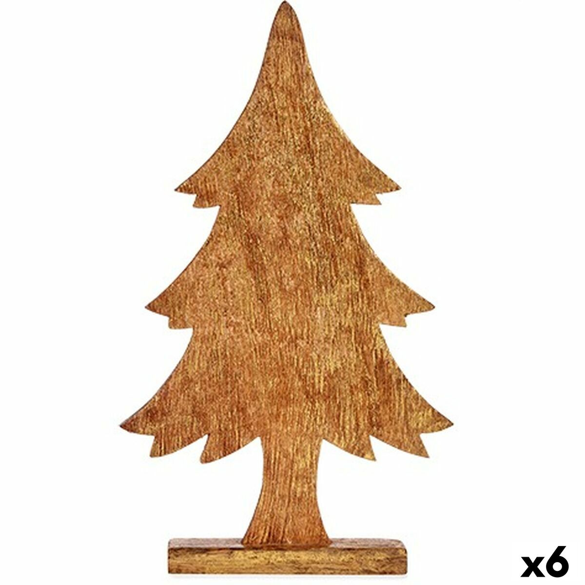 Statua Decorativa Krist+ Dorato Albero Di Natale 5,1 X 49,5 X 25,5 Cm (6 Unità)