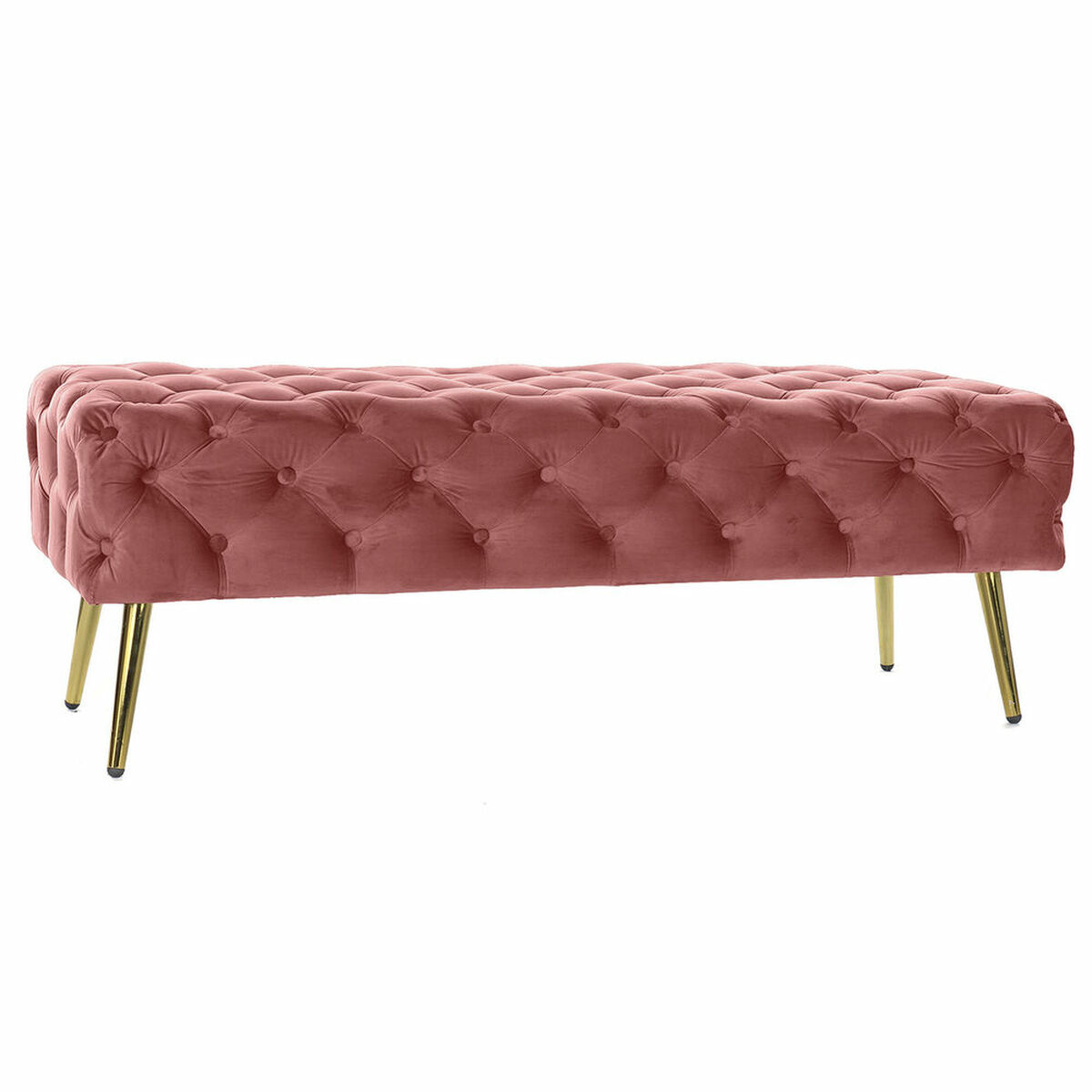 Panca Dkd Home Decor Rosa Dorato (120 X 45 X 40 Cm)
