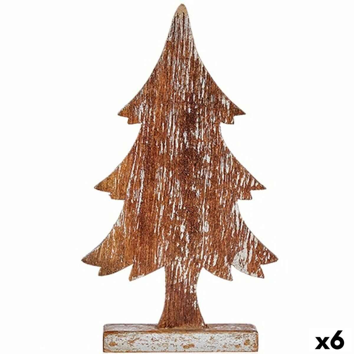 Statua Decorativa Krist+ Argentato Argento Albero Di Natale 5 X 39 X 21 Cm (6 Unità)