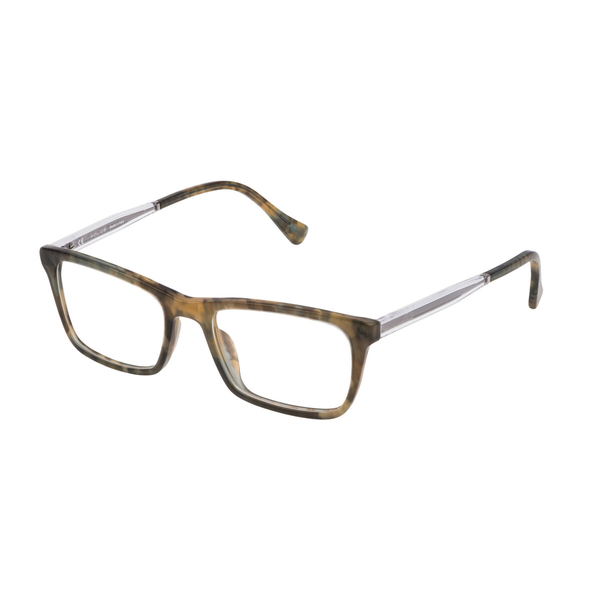 Montatura Per Occhiali Uomo Police Vpl262-547d7m Verde Ø 54 mm