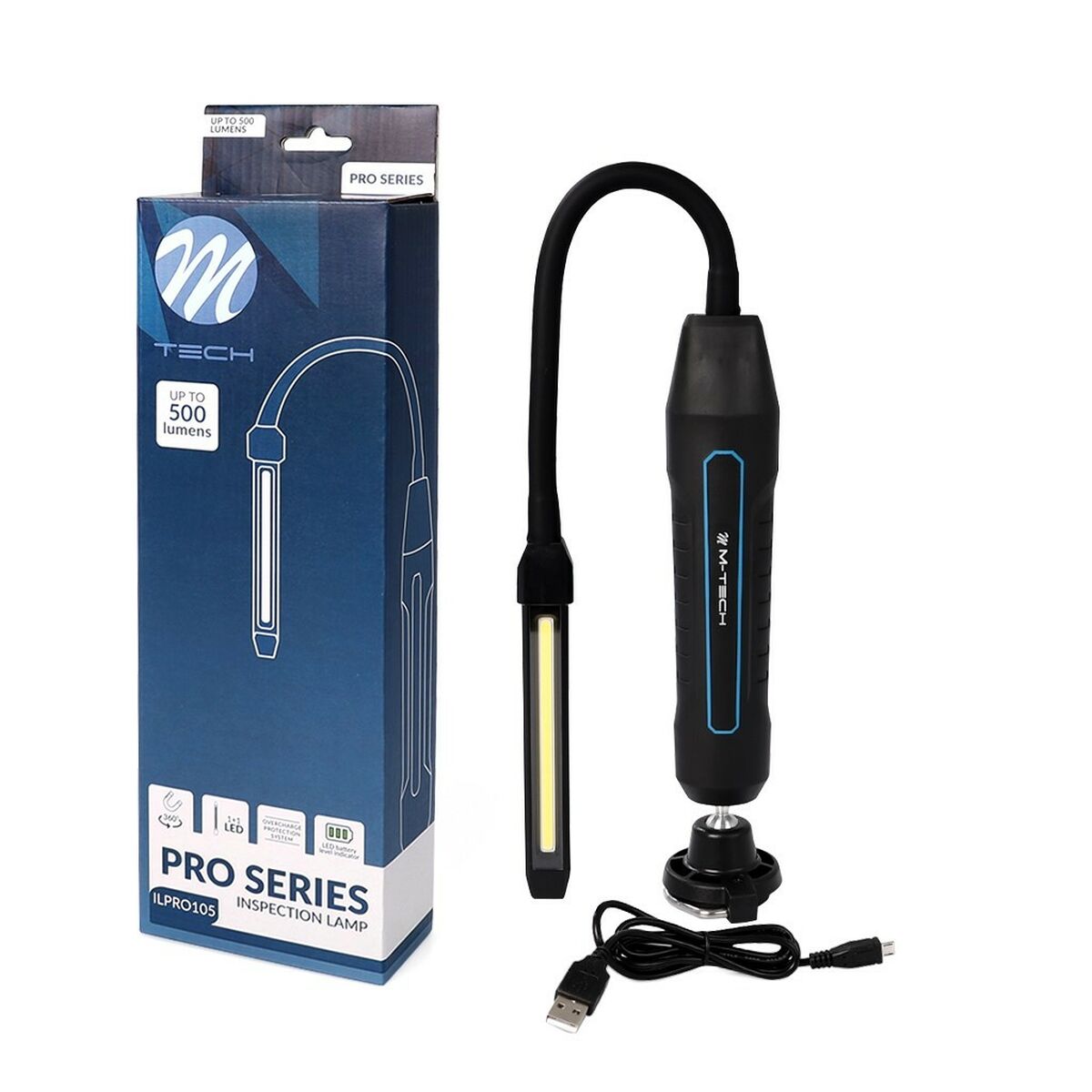 Luce Da Lavoro M-Tech Ilpro105 500 Lm Nero/blu