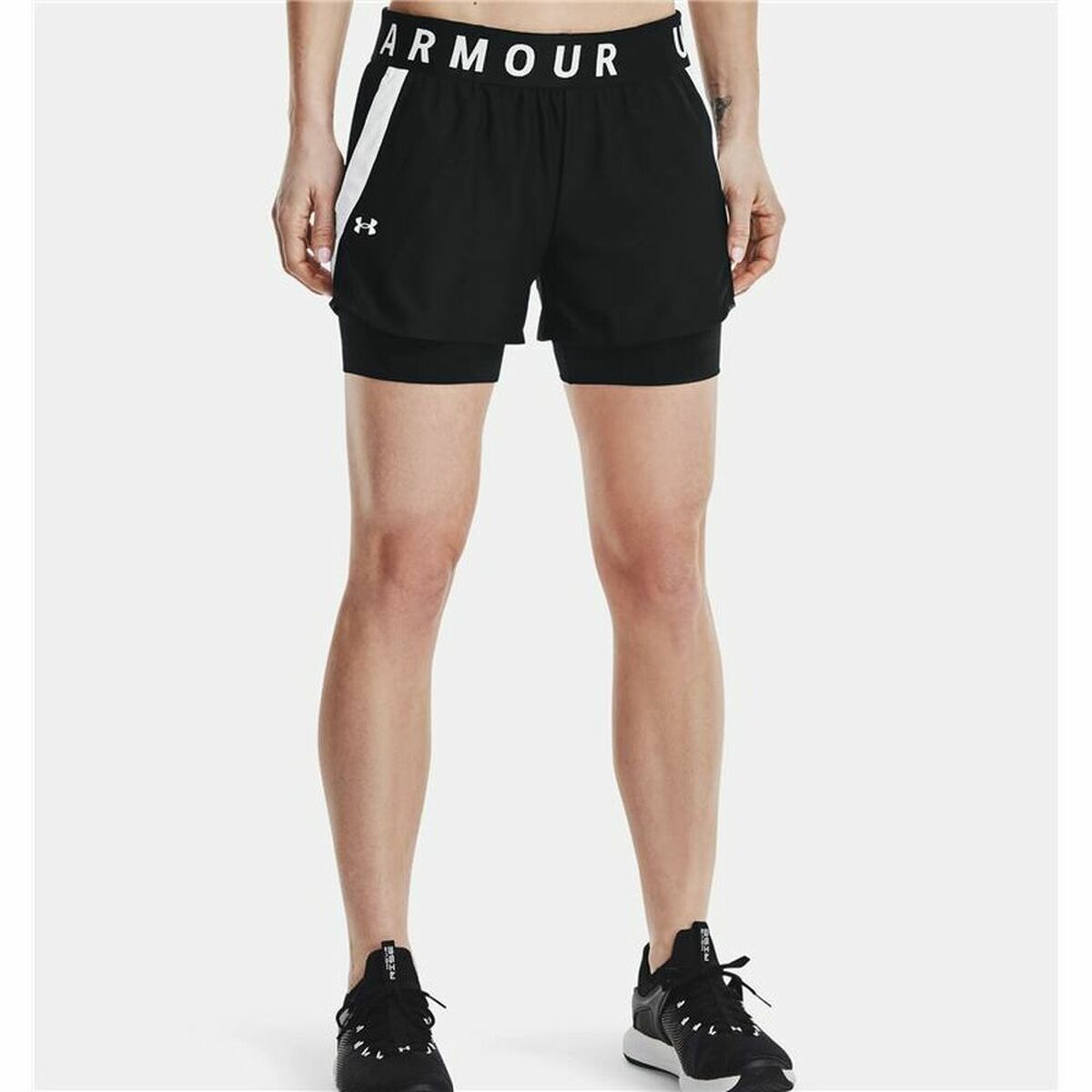 Pantaloncini Sportivi Da Donna Under Armour Play Up 2 In 1 Taglia:xs - Image 3