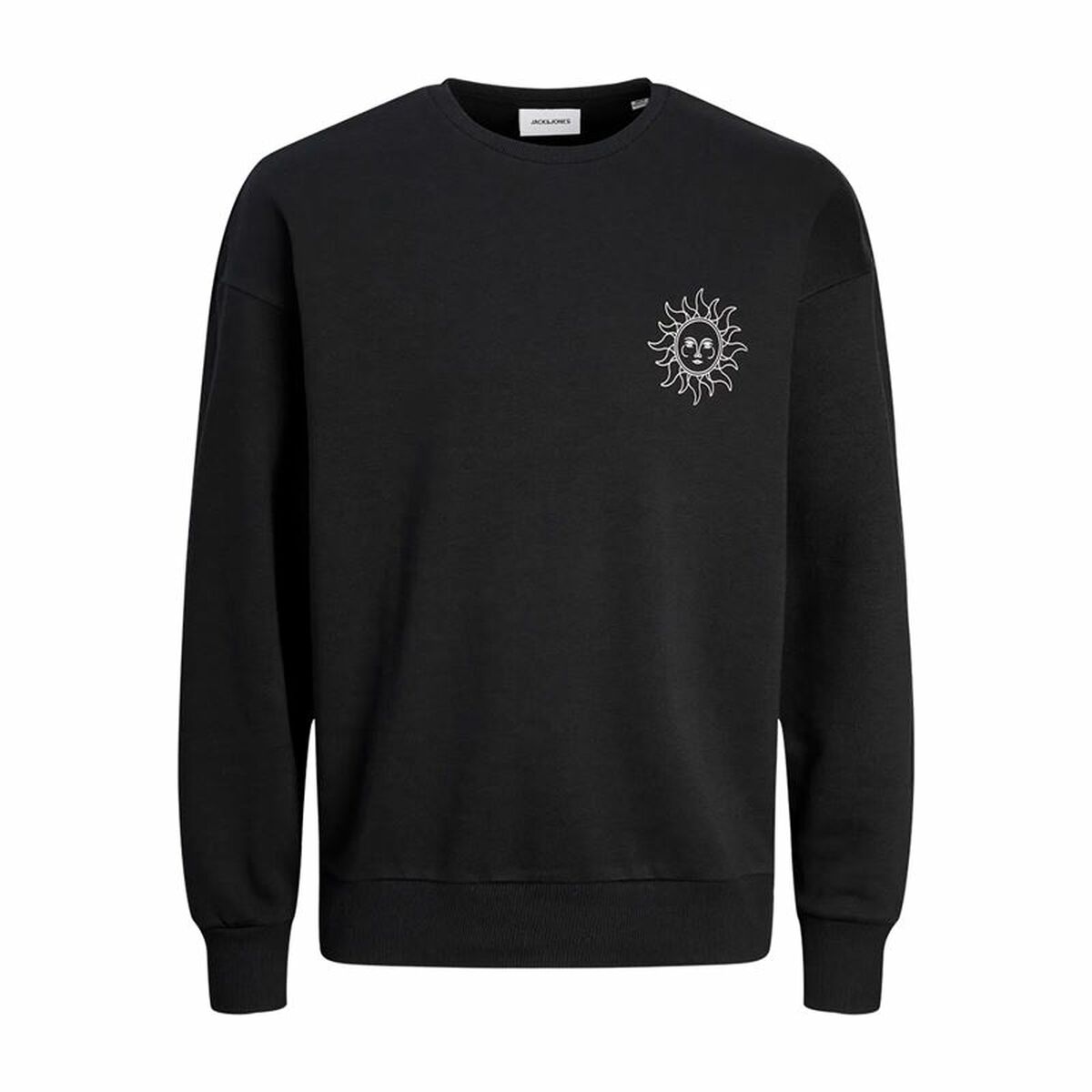 Felpa Senza Cappuccio Uomo Jack & Jones Jmmystic Nero Taglia:l