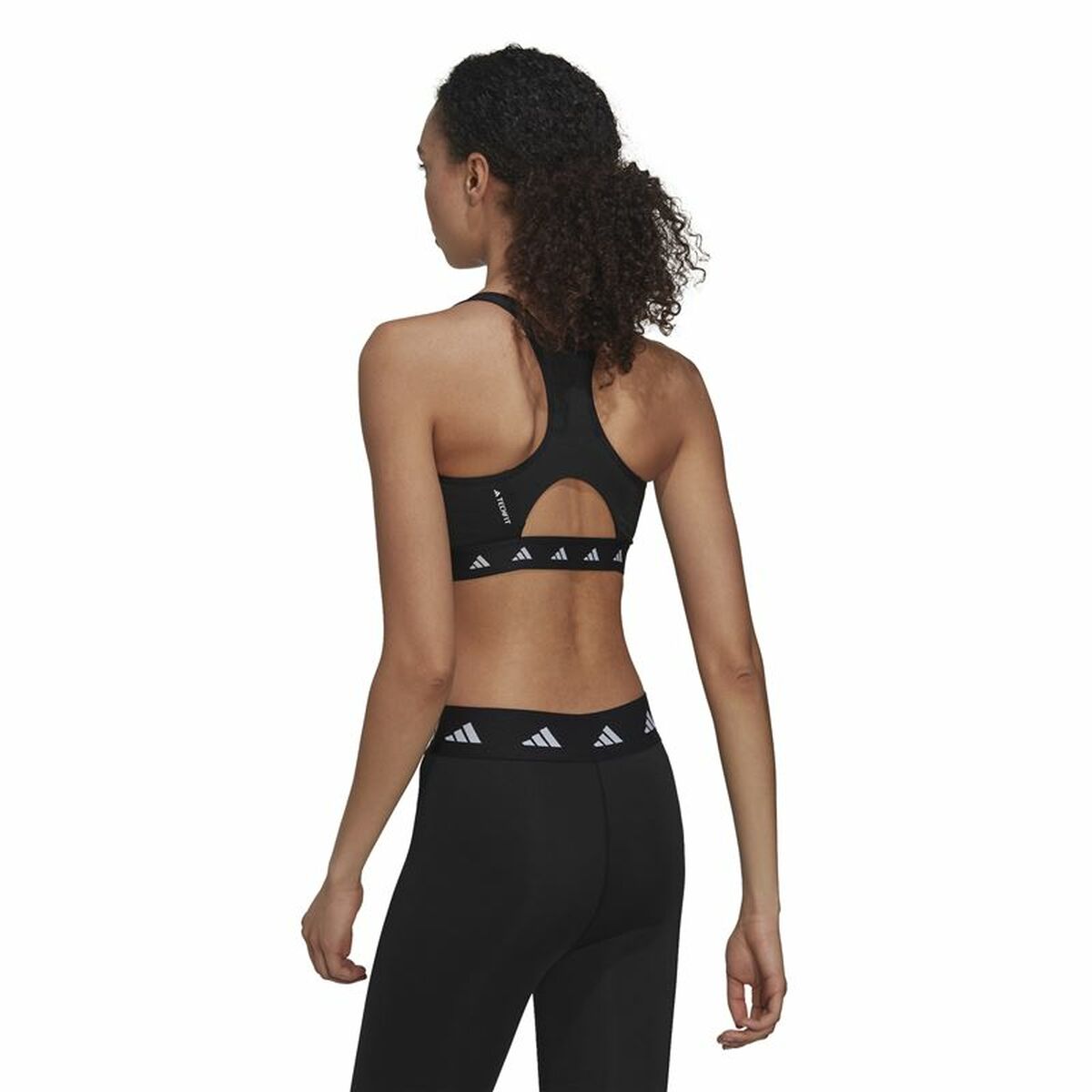 Reggiseno Sportivo Adidas Essentials Pwr Ms Nero Taglia:xs - Image 4