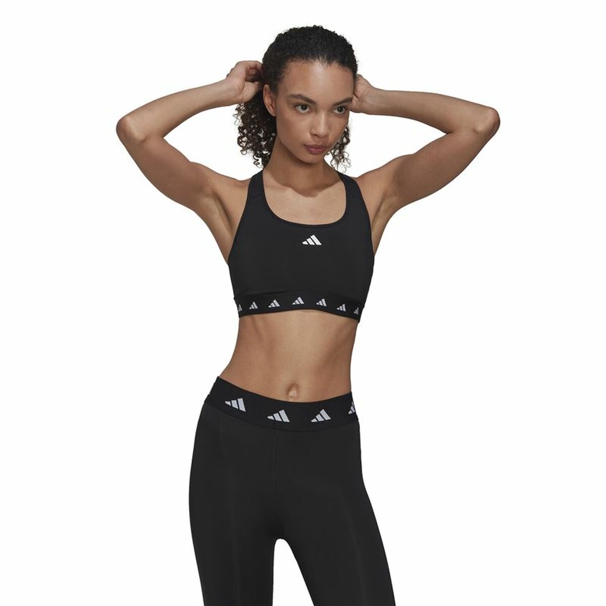 Reggiseno Sportivo Adidas Essentials Pwr Ms Nero Taglia:xs - Image 3
