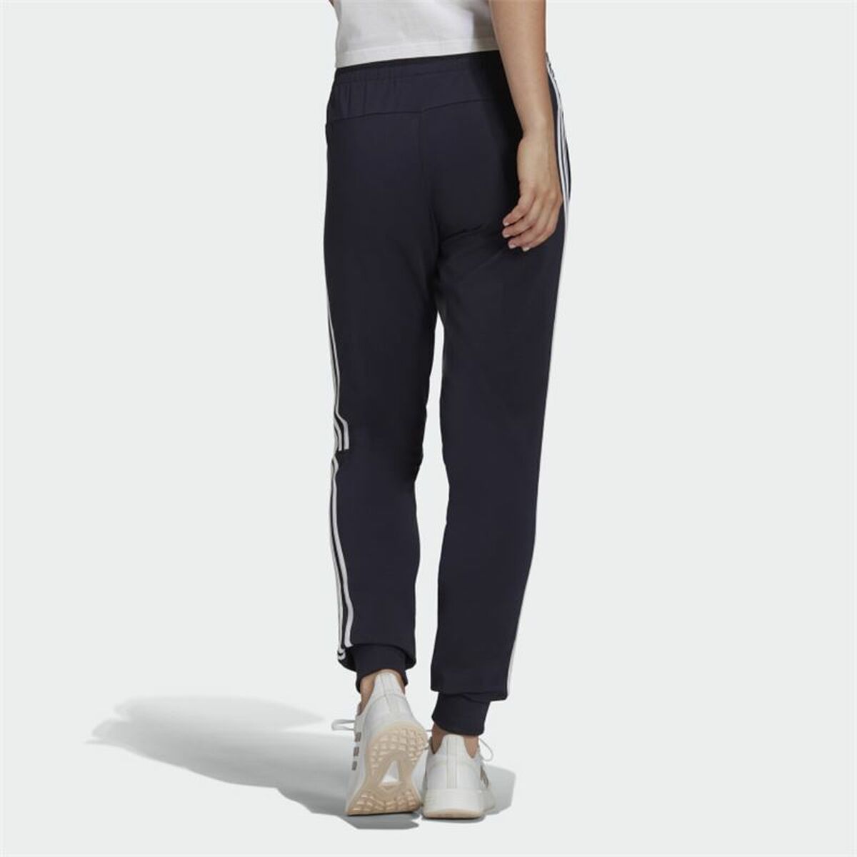 Pantalone Di Tuta Per Adulti Adidas Essentials 3 Stripes Donna Azzurro Taglia:m - Image 3