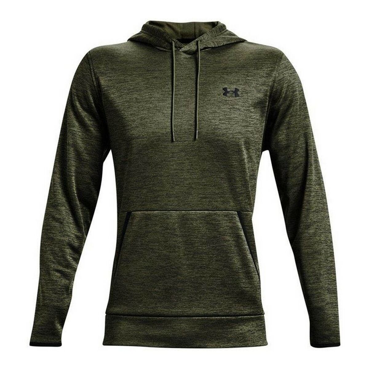 Felpa Con Cappuccio Uomo Under Armour Fleece Twist Oliva Taglia:m