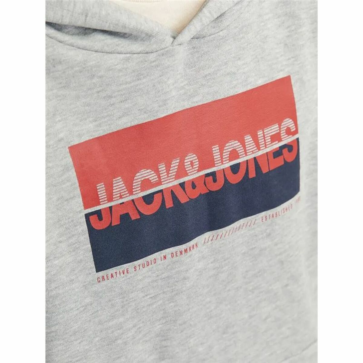 Felpa Con Cappuccio Uomo Jack & Jones Jjnolan Grigio Taglia:12 Anni - Image 3