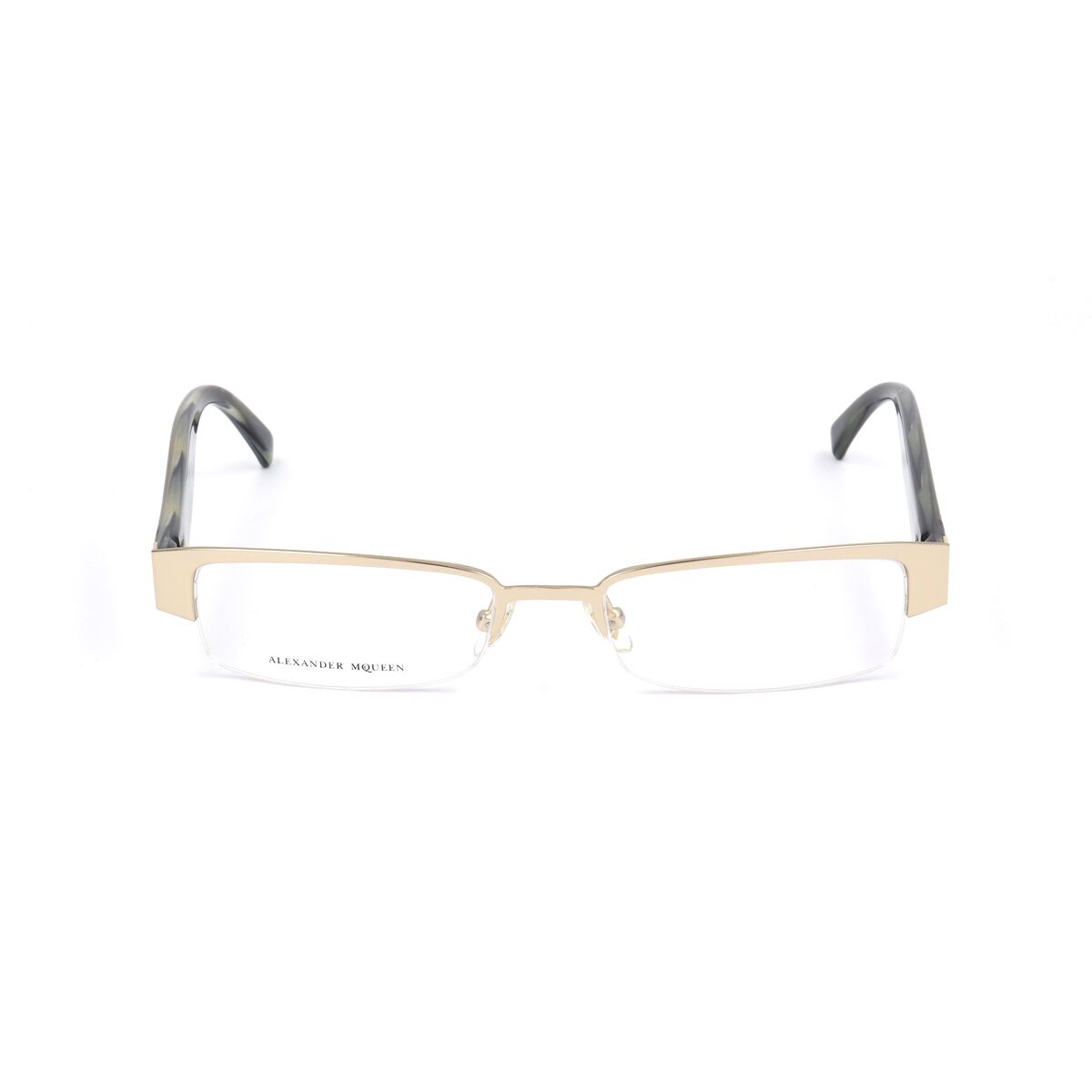 Montatura Per Occhiali Unisex Alexander Mcqueen AmQ-4159-R2e Dorato Ø 51 mm